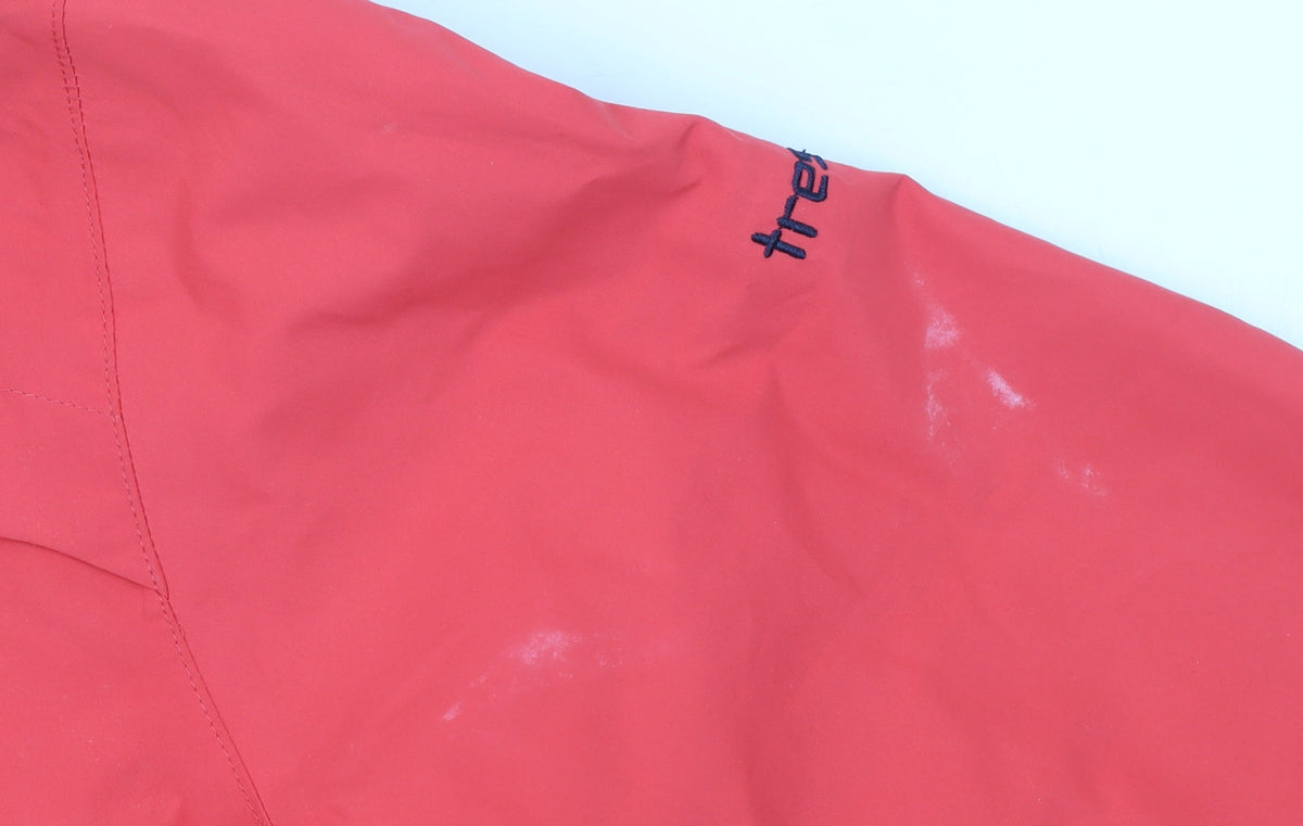 Trespass Womens Red Waterproof Hooded Rain Jacket 2XS