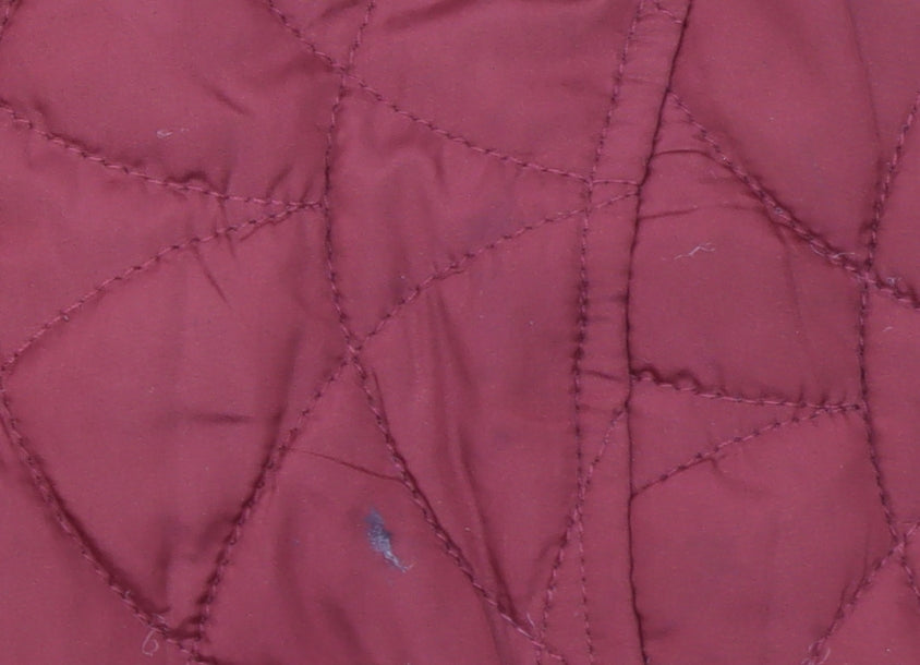 Honor Millburn Women's Red Quilted Padded Waistcoat L