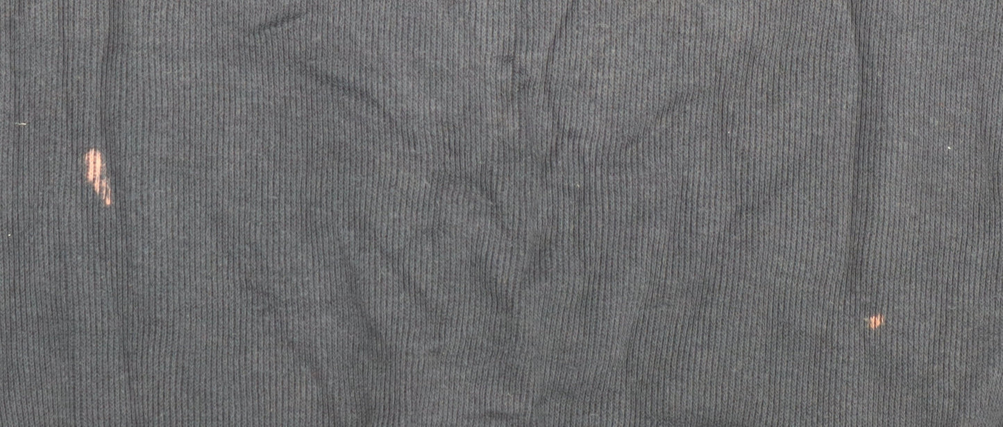 John Partridge Men's Blue XL 1/4 Zip Cotton Long Sleeve Polo Top