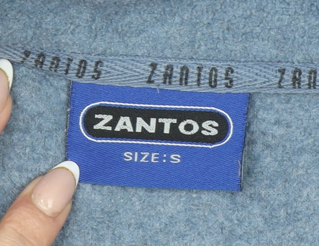Zantos Men's Blue Fleece 1/2 Zip Pullover Sweatshirt Size S