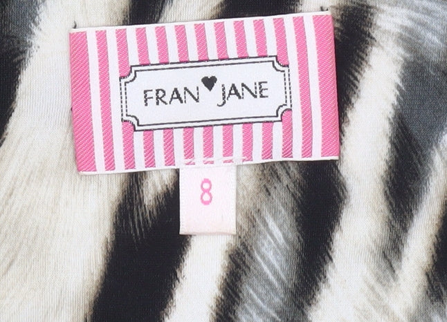 Fran Jane Women’s Multicoloured Animal Print Wrap Dress Size 8