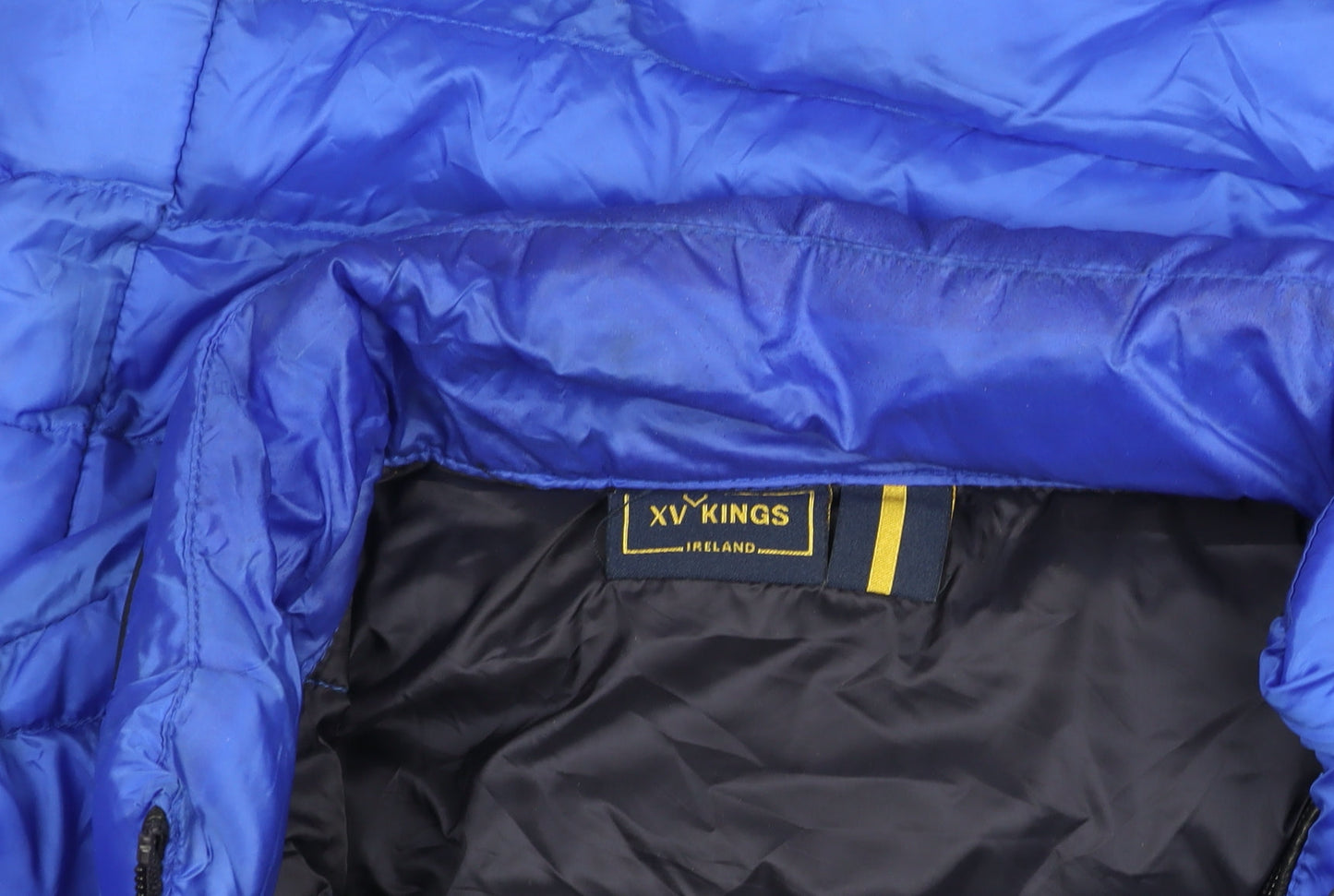 XV Kings Men's Blue Regular Fit Puffer Jacket Size M