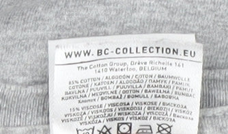 B&C Collection Men's Grey Yes Sesiwn Graphic Cotton T-Shirt M