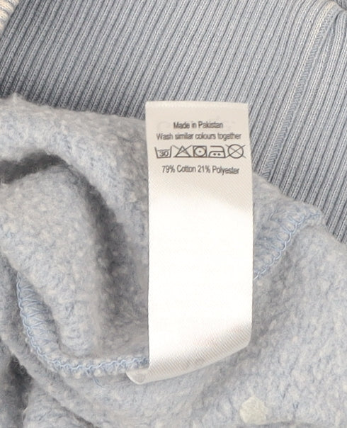 George Women Blue Cotton Blend Pullover Sweatshirt Size 18 Seattle Design