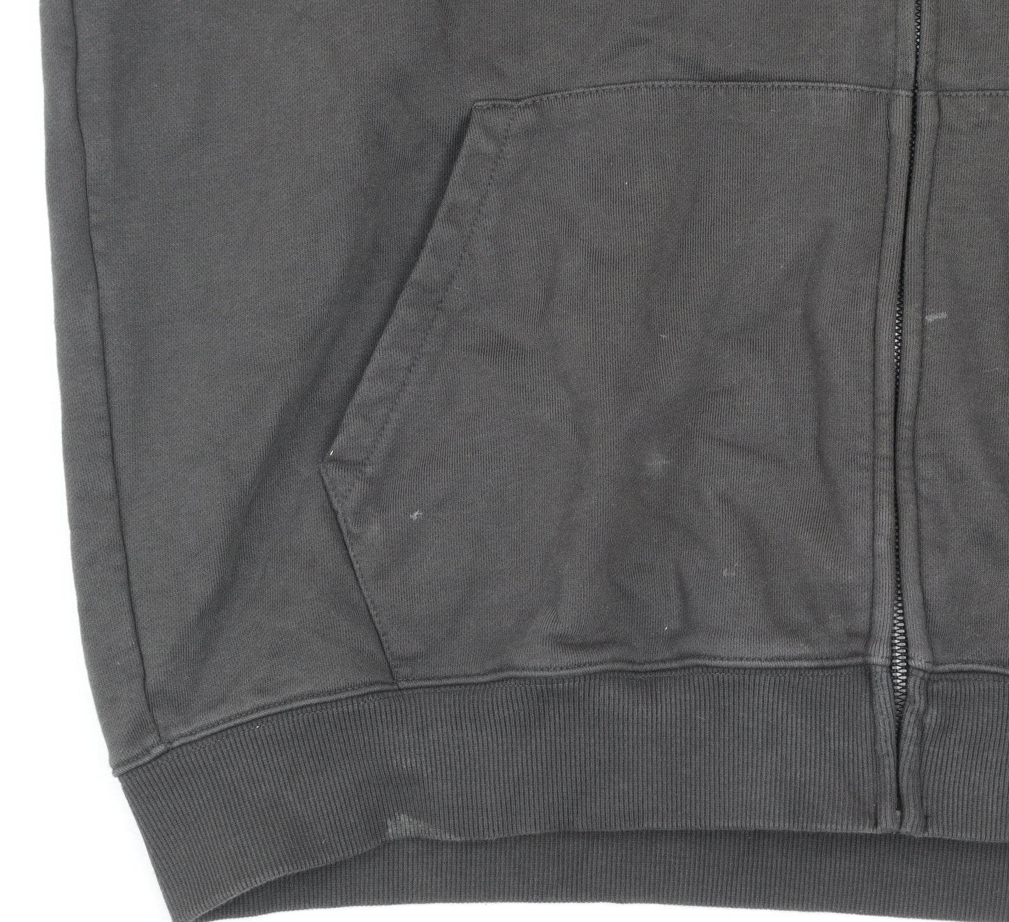 idlt Men's Black L Full Zip Hooded Basic Jacket