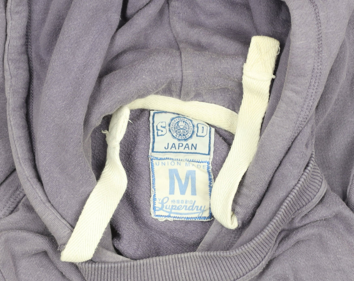 Superdry Women's Purple Hoodie M 100% Cotton Pullover