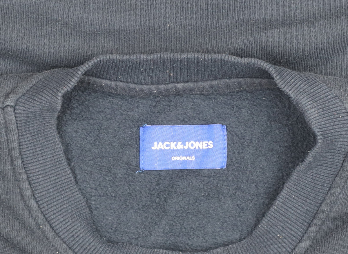 Jack & Jones Navy Originals Crew Neck Sweatshirt Men’s L Cotton Blend