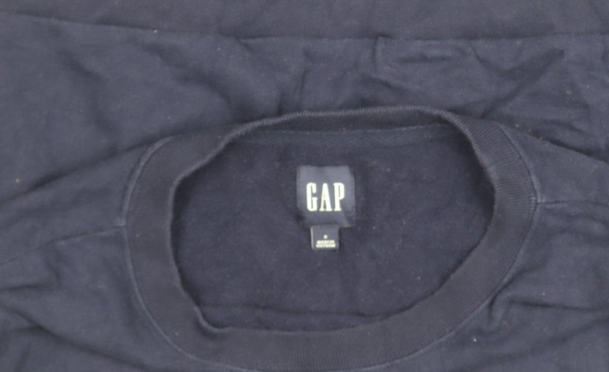Gap Womens Navy Blue Pullover Sweatshirt Size S Crew Neck Classic Fit
