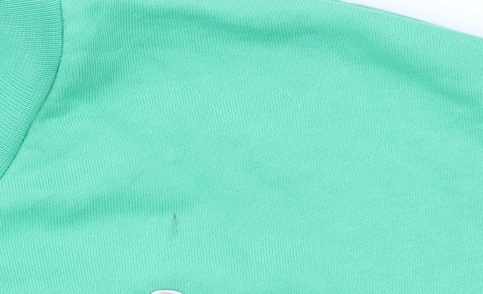 Pangaia Womens Green Crew Neck Pullover Sweatshirt M Future Nostalgia
