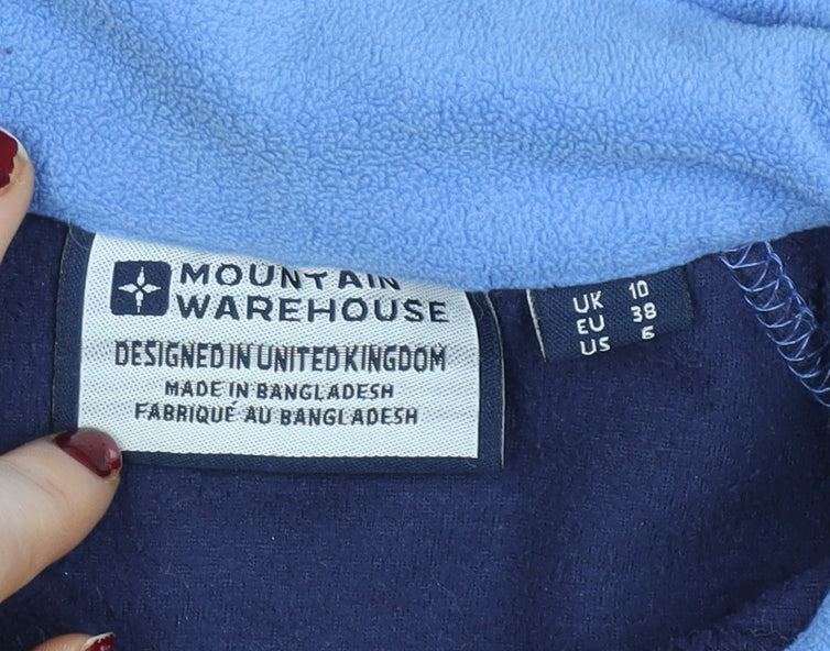 Mountain Warehouse Men's Blue Fleece Half Zip Jacket Size S