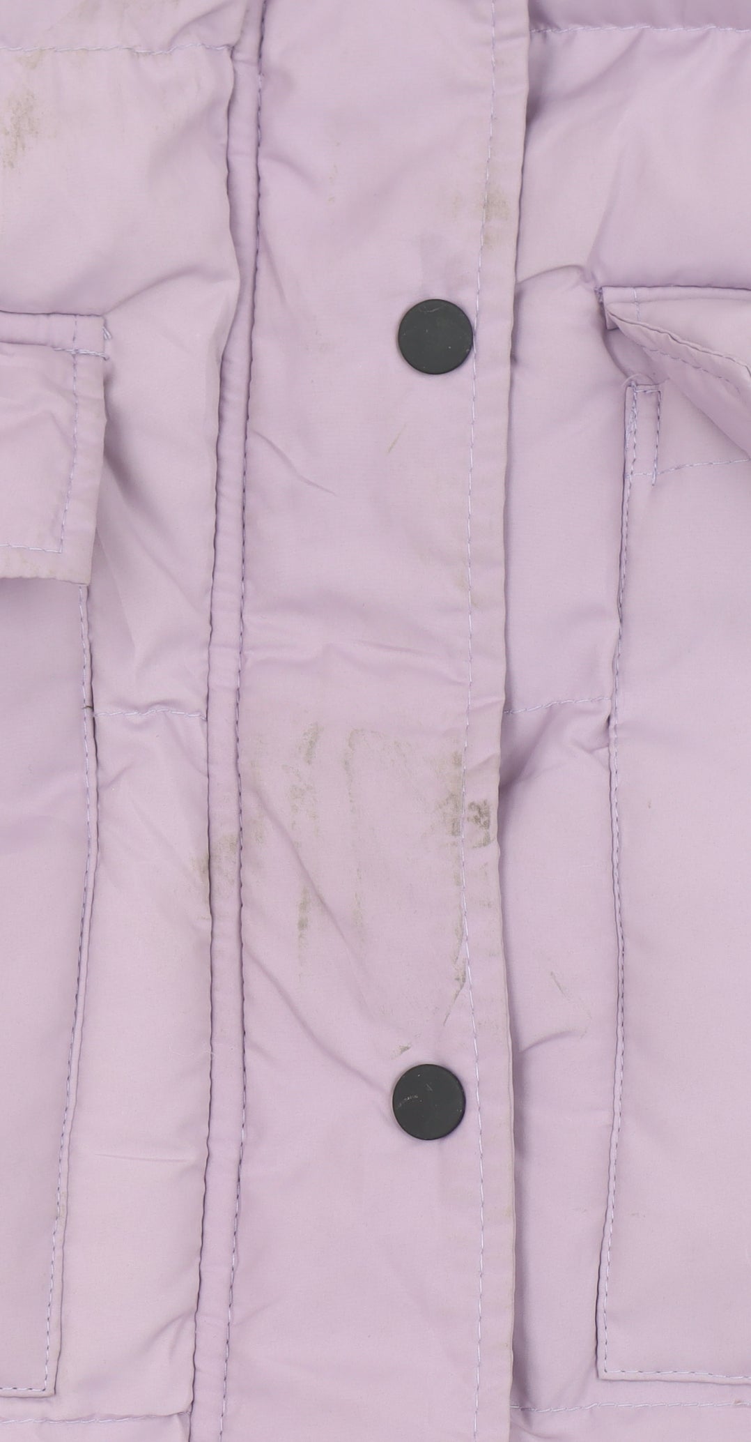 Brave Soul Womens Purple Long Puffer Coat Hooded XS