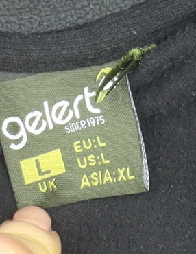 Gelert Men's Black Fleece Full Zip Outdoor Jacket Size L