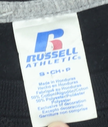 Russell Athletic Men's Black Crew Neck Pullover Sweatshirt Size S