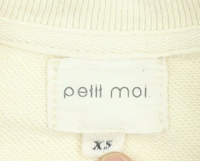 Petit Moi Womens Beige French Toast Graphic Sweatshirt XS