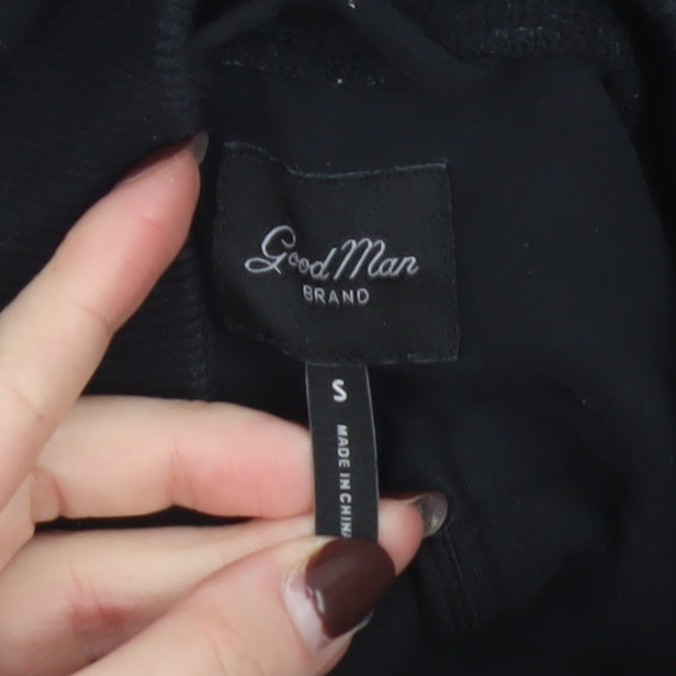 Good Man Brand Men's Black Cotton Bomber Jacket Size S