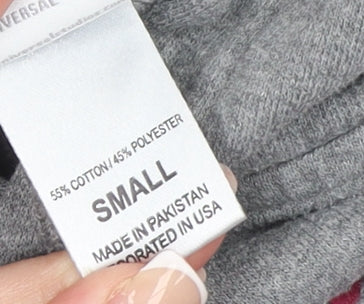 Universal Studios Women's Grey Hoodie Small Pullover Cotton Blend