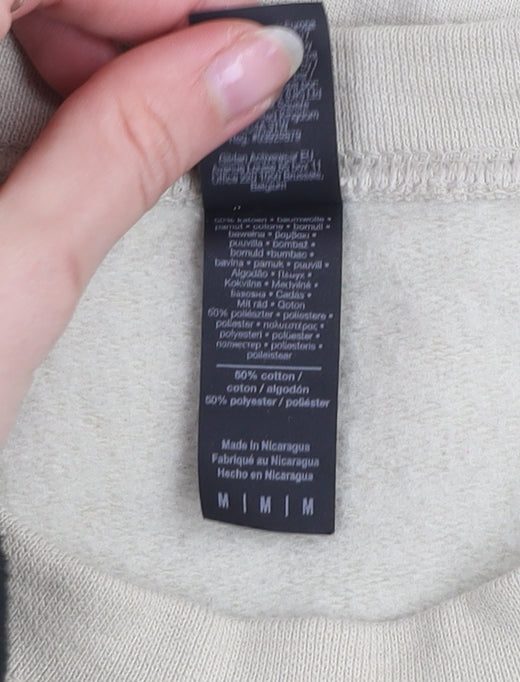 Gildan Men's Beige Funny Christmas Pullover Sweatshirt Size M