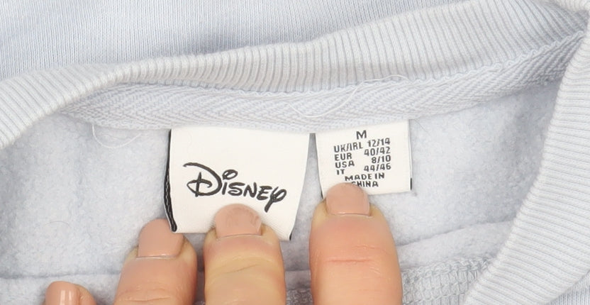 Disney Women’s Blue Stitch Crew Neck Sweatshirt Size M 12/14