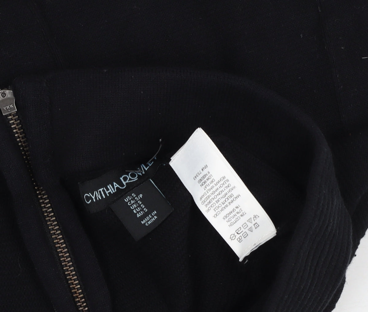 Cynthia Rowley Womens Black A-Line Knit Short Skirt Size S