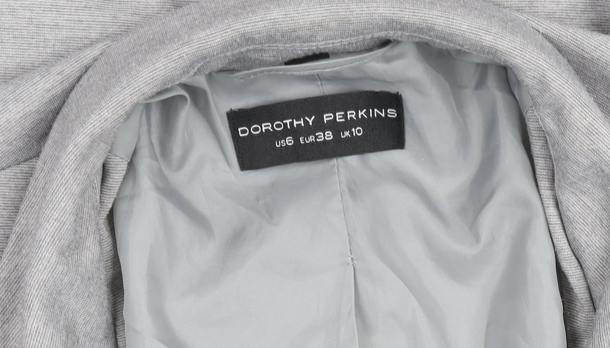 Dorothy Perkins Women’s Grey Blazer UK 10 Classic Mid-Length Jacket