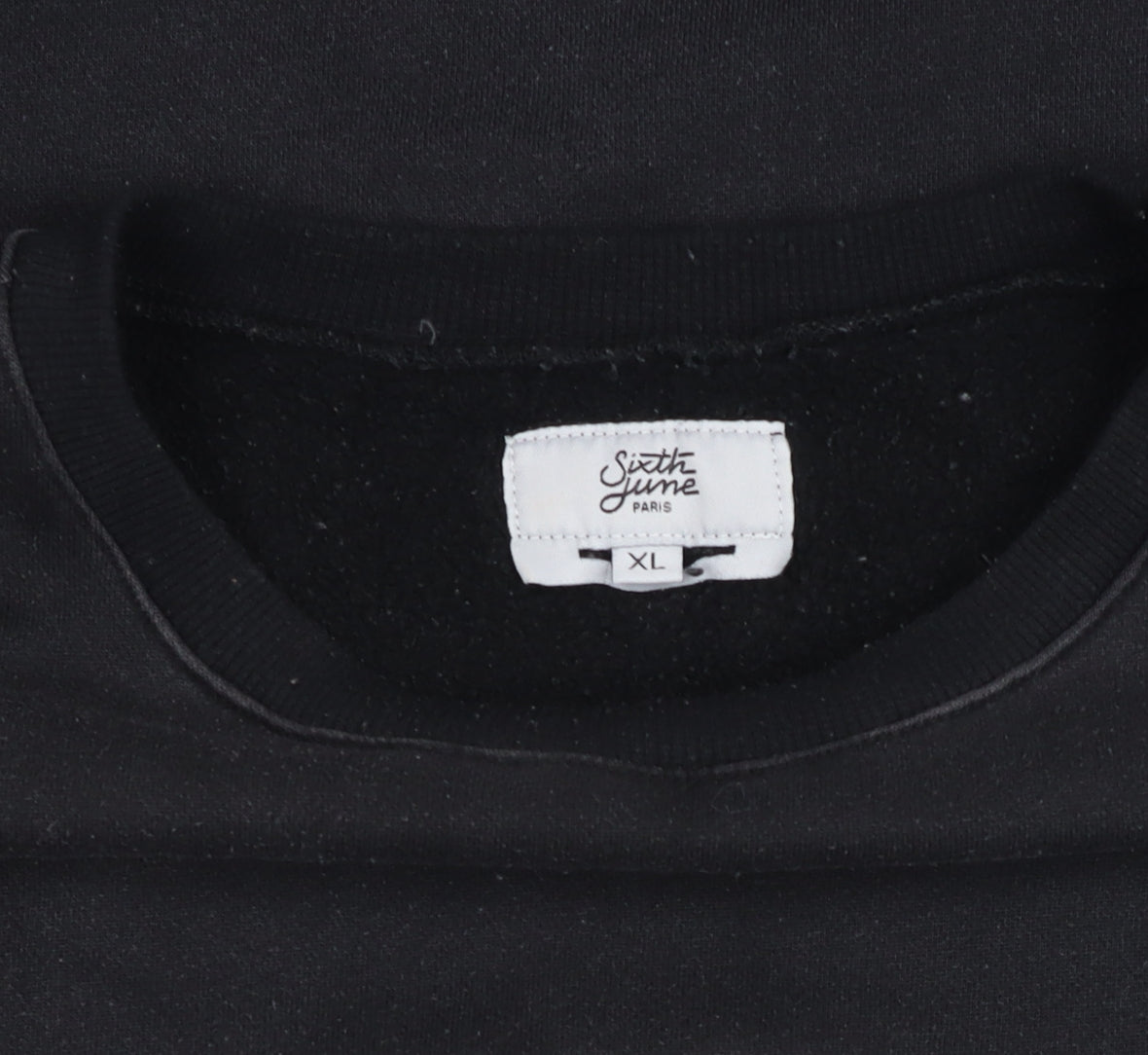 Sixth June Paris Black XL Pullover Sweatshirt Unisex Adults