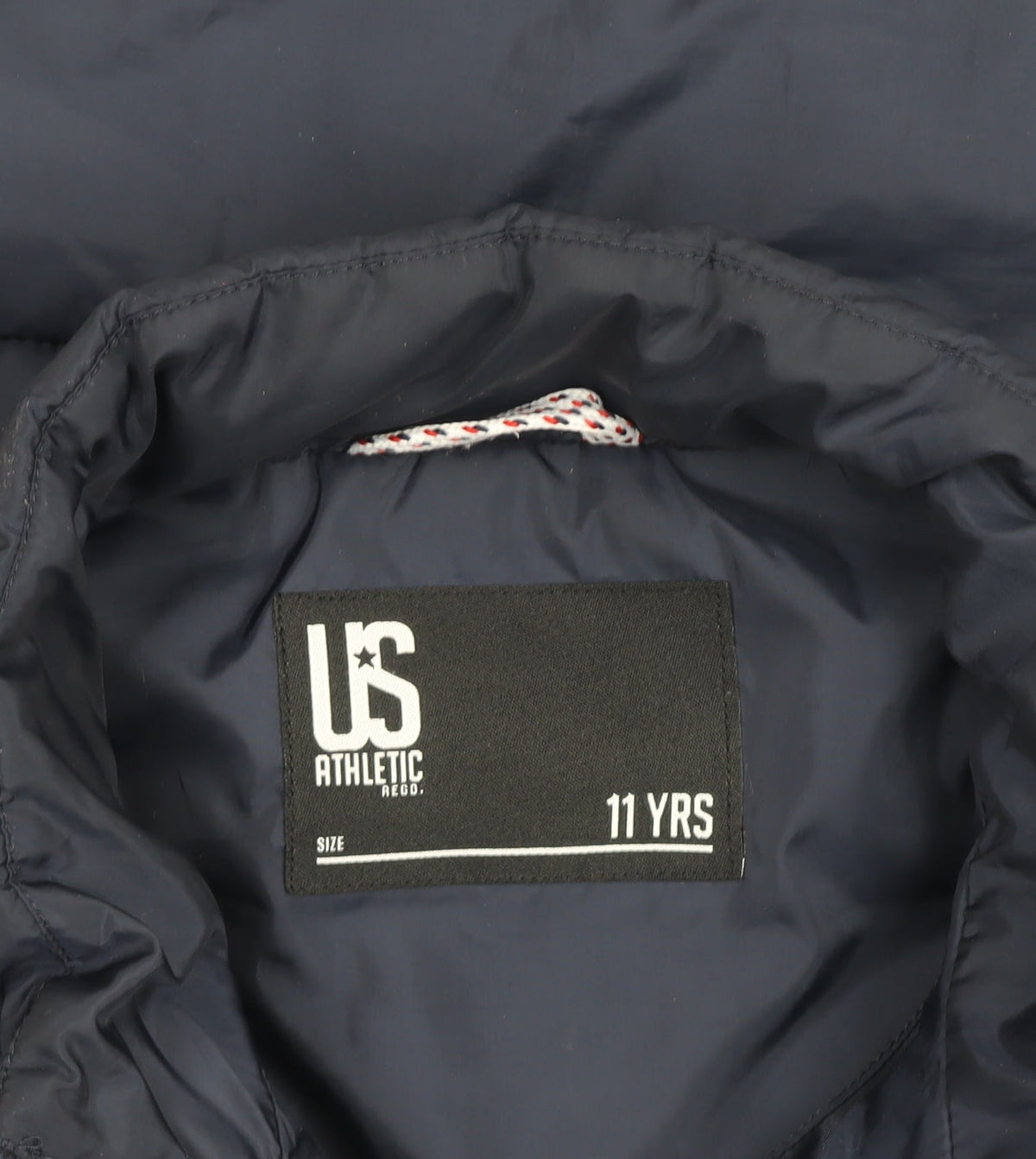 Additional view of US Athletic boys’ blue 11 years padded zip bodywarmer waistcoat