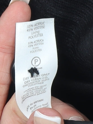 BHS Women’s Black Size 12 Longline Single-Breasted Blazer
