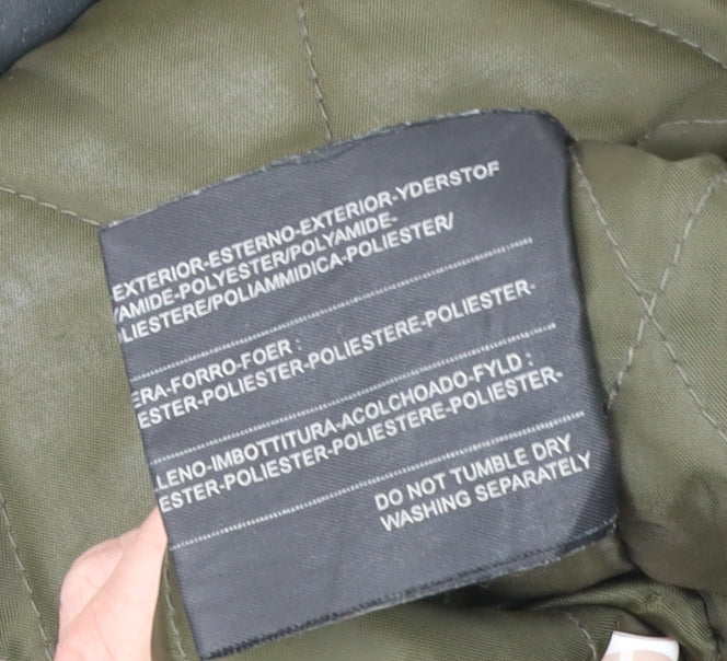 Matchplay Men's Black Parka Jacket Size S Lined Windproof Classic
