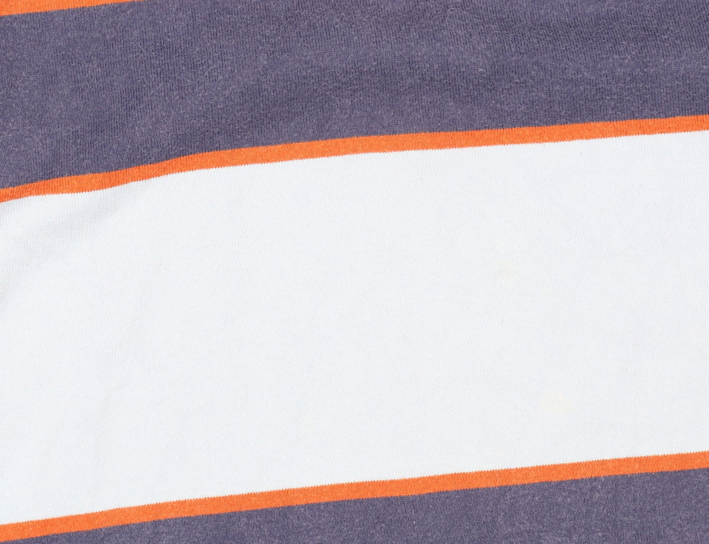 Marks & Spencer Blue Harbour Men's Blue Striped Cotton Rugby Sweatshirt Medium