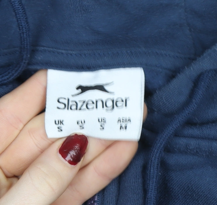 Slazenger Men's Blue S Full Zip Hooded Track Jacket