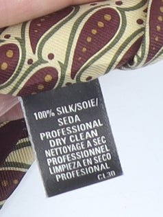 Marks & Spencer Men's Beige Paisley Silk Pointed Tie