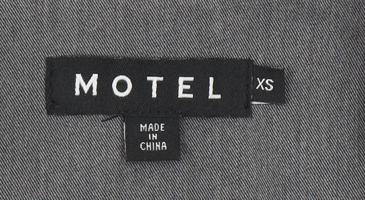 Motel Women’s Grey XS Classic Single-Breasted Blazer Jacket