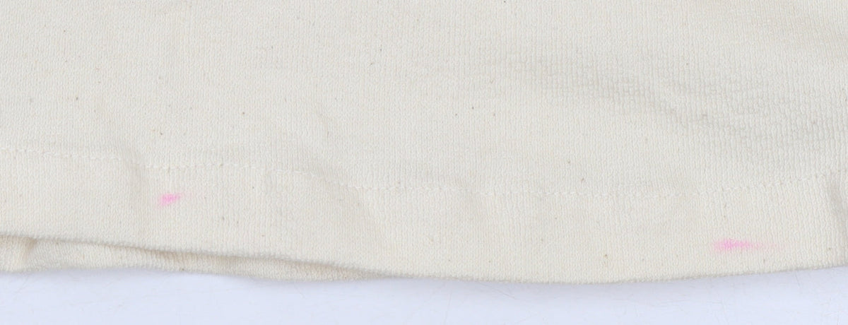Weekday Women Beige Cotton Short Sleeve Button-Up Shirt XS