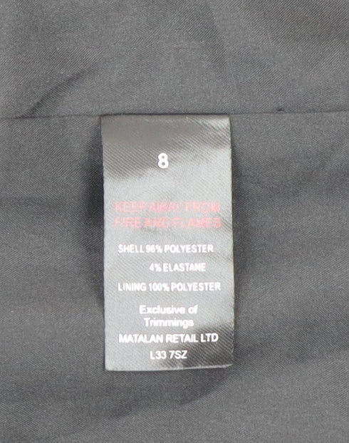 Et Vous Women’s Black Size 8 Tailored Single-Breasted Blazer