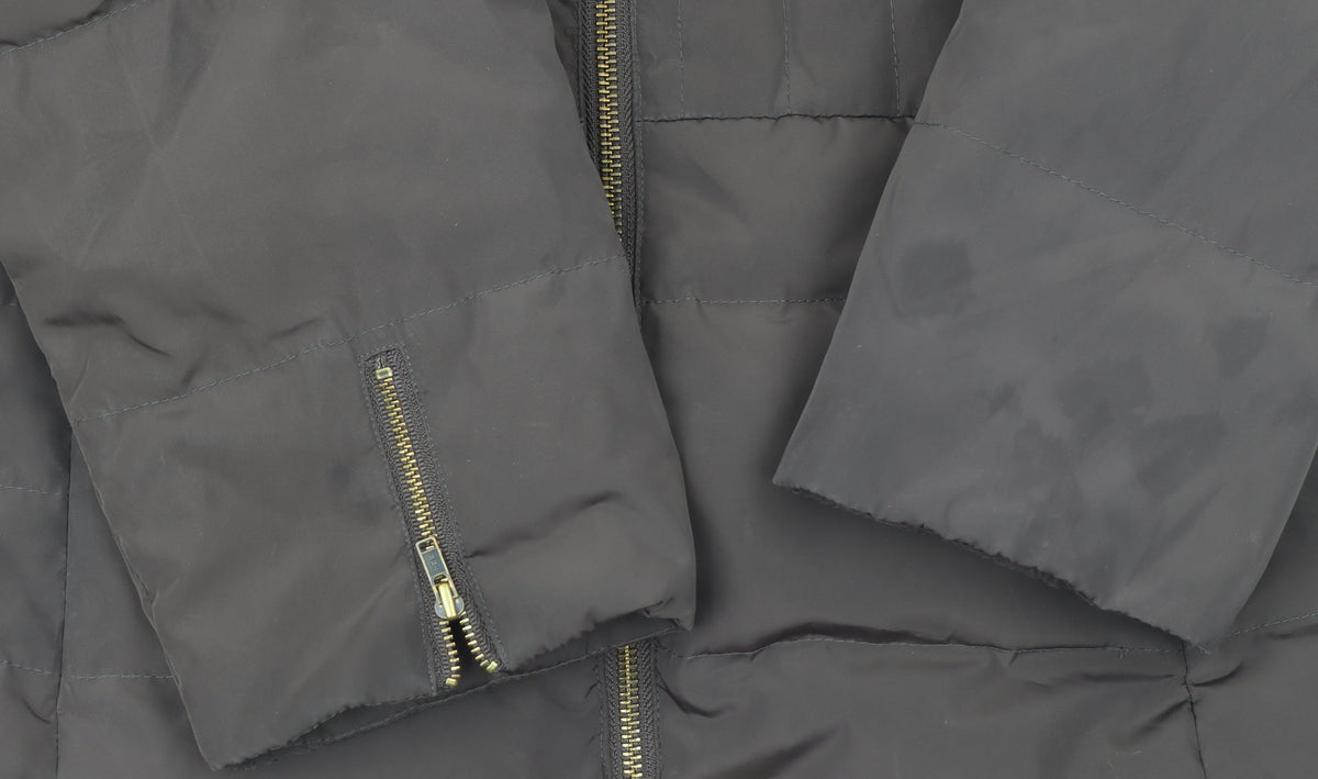 Phase Eight Women’s Brown Hooded Puffer Coat Size 10 Down Filled