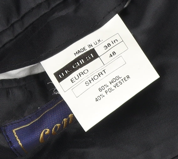 Centaur Original Men's Black Wool Blend 38 Short Blazer Jacket
