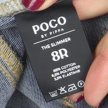 POCO by Pippa Women's Blue Skinny Jeans Size 8R The Slimmer