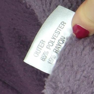 Tayberry Company Womens Purple Fleece Full Zip Jacket Size M