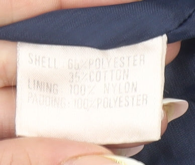 American Pie Boys Grey Hooded Puffer Jacket Size 2 Years Polyester Cotton