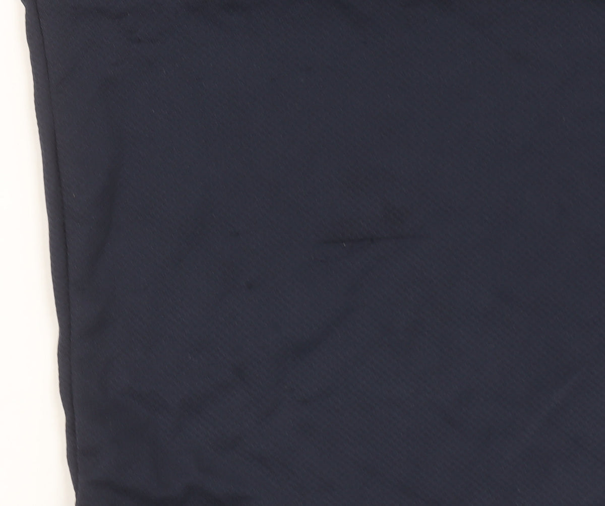 Adidas Boys Blue XS Climalite Sports T-Shirt Breathable Activewear Top