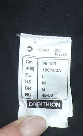 Domyos Men’s Black Softshell Lightweight Full Zip Jacket L