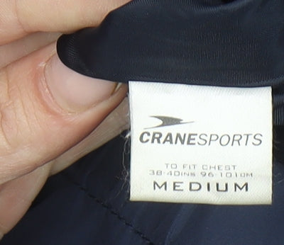 Crane Sports Men's Blue Medium Windbreaker Jacket Waterproof Lightweight
