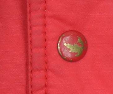 Vango Mens Red Nylon Retro Bomber Jacket Size 40 Outdoor Lined