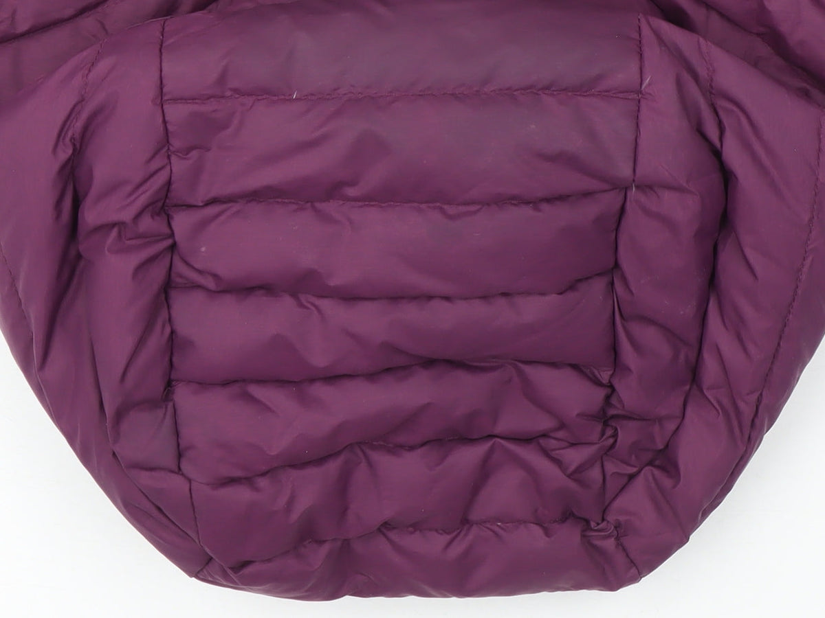 Mountain Ridge Womens Purple Size 14 Quilted Hooded Puffer Jacket