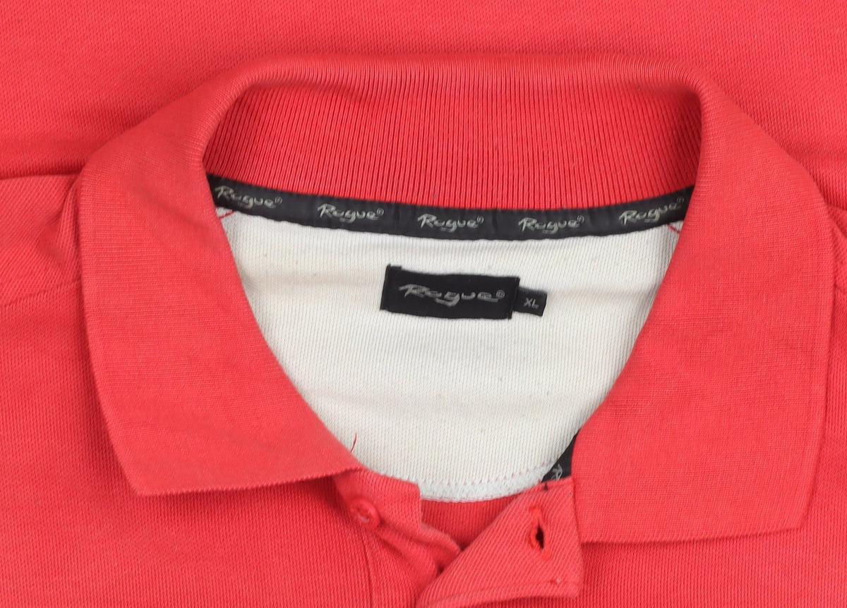 Resgue Men's Red XL Short Sleeve Cotton Blend Polo Shirt