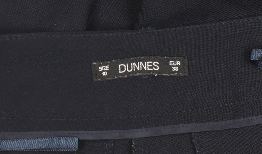 Dunnes Womens Black Size 10 Straight Leg Dress Pants