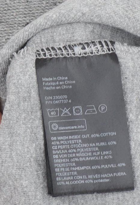 H&M L.O.G.G. Men's Grey Crew Neck Long Sleeve Sweatshirt Size M