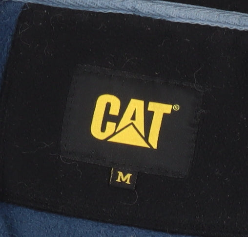 CAT Men's Blue Fleece 1/2 Zip Pullover Sweatshirt Size M