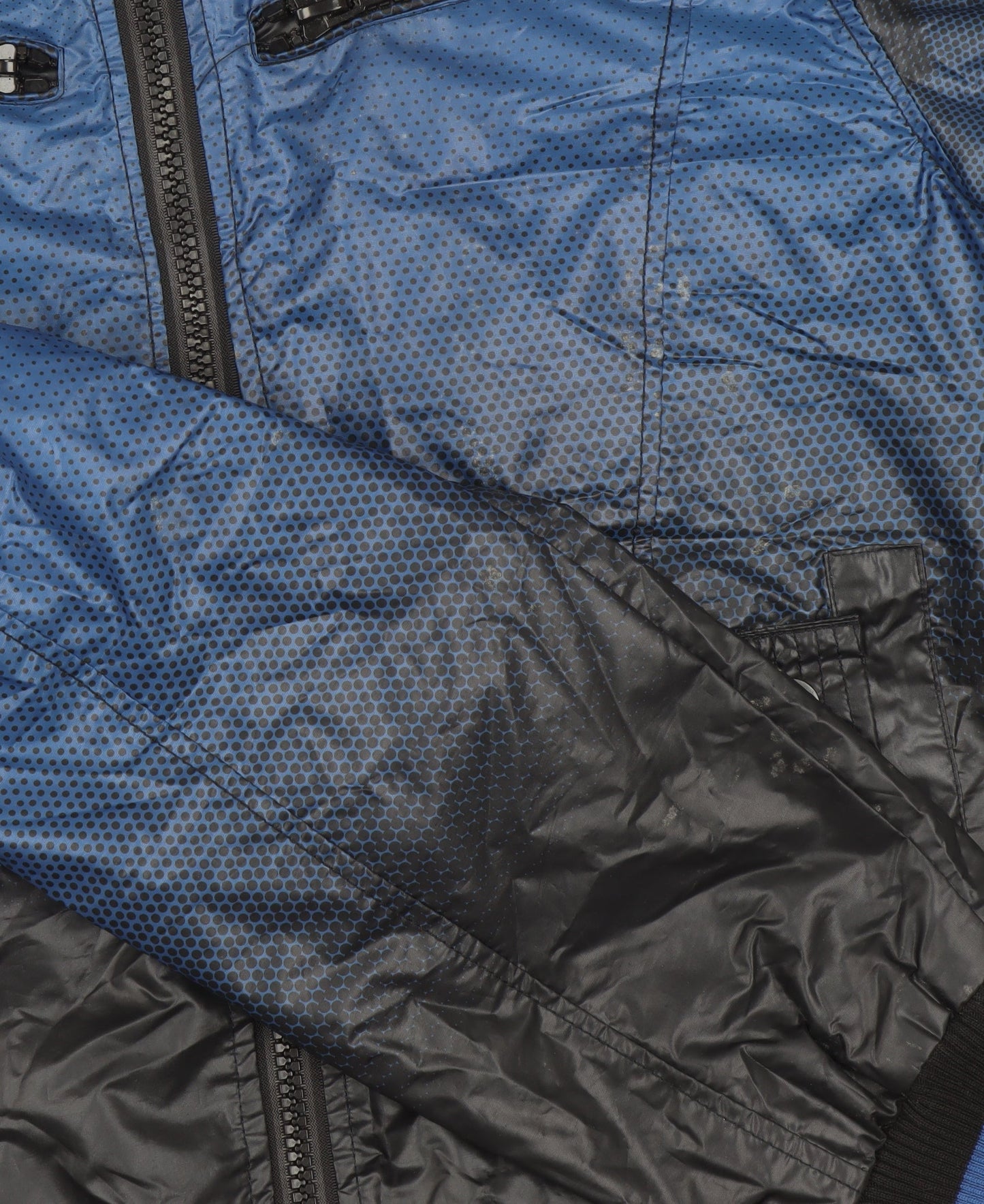 So Cool Boys Blue XL Hooded Windbreaker Jacket with Full Zip Pockets