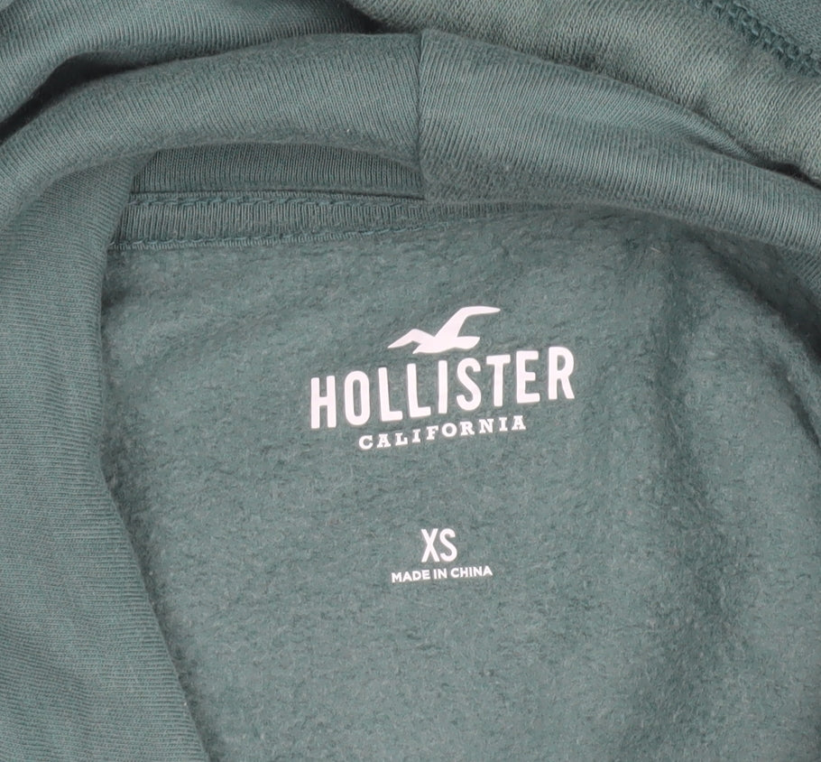 Hollister Men’s Green Pullover Hoodie XS Yosemite Valley Fleece